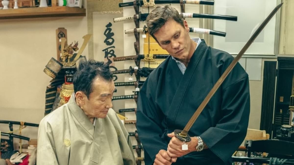 Tom Brady holds a samurai sword and meets sumos in epic Japan trip with kids Vivian and Benjamin