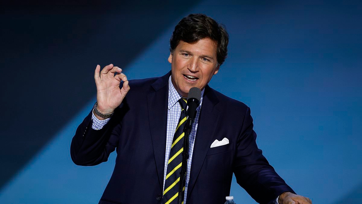 Tucker Carlson warns that Fox News 'liars' influencing Trump could END his presidency over nuclear war