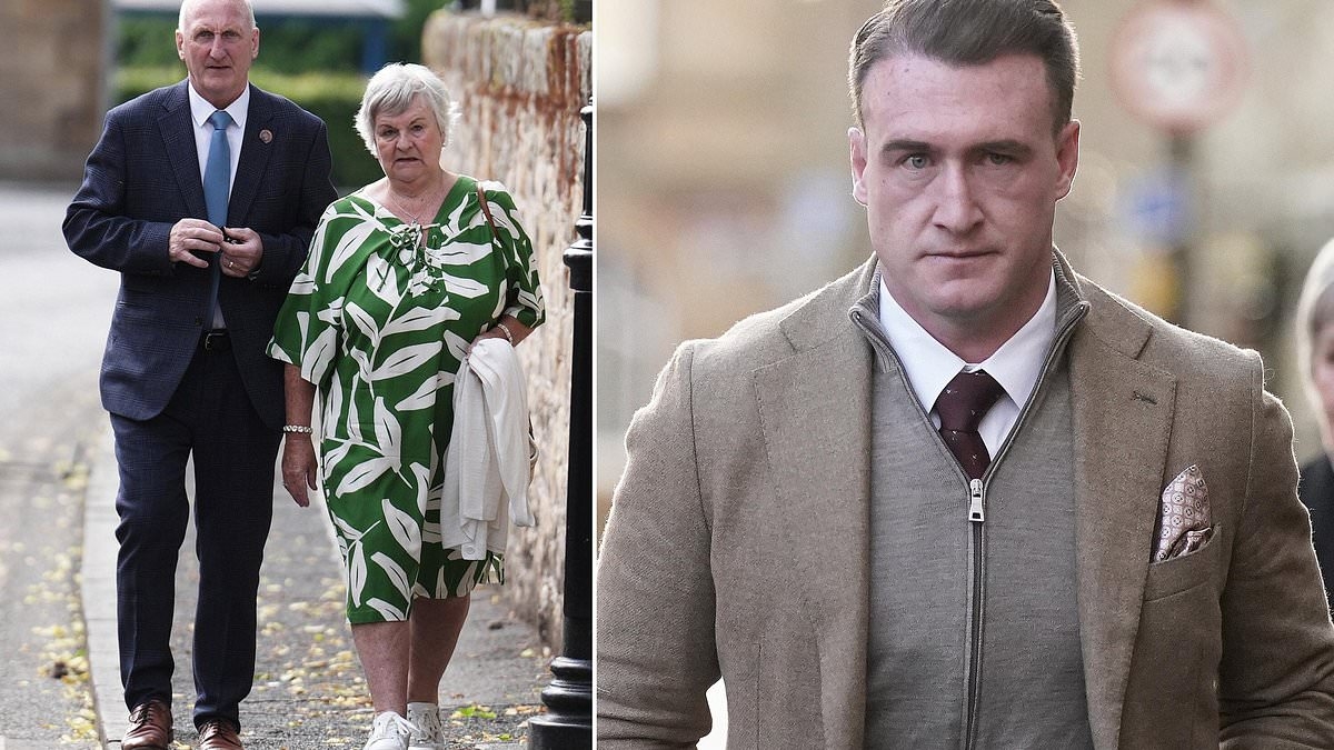 Disgraced Hogg too injured for abuse hearing... so his mum and dad go instead