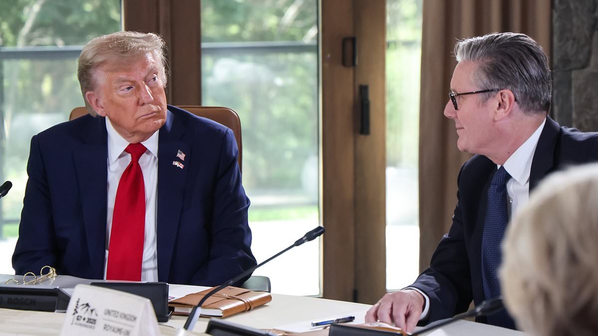 G7 leaders struggle for unity: Trump warns kicking Russia out was a mistake and sparked Putin's invasion of Ukraine - as defiant Starmer says he is 'happy with the make-up' of the group