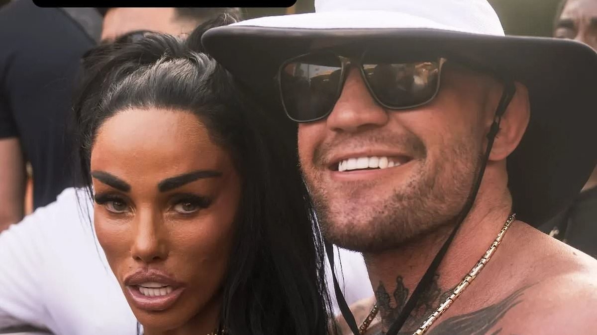 Katie Price continues to spark concern with her shrinking frame as she parties with Conor McGregor in barely-there bikini in Ibiza