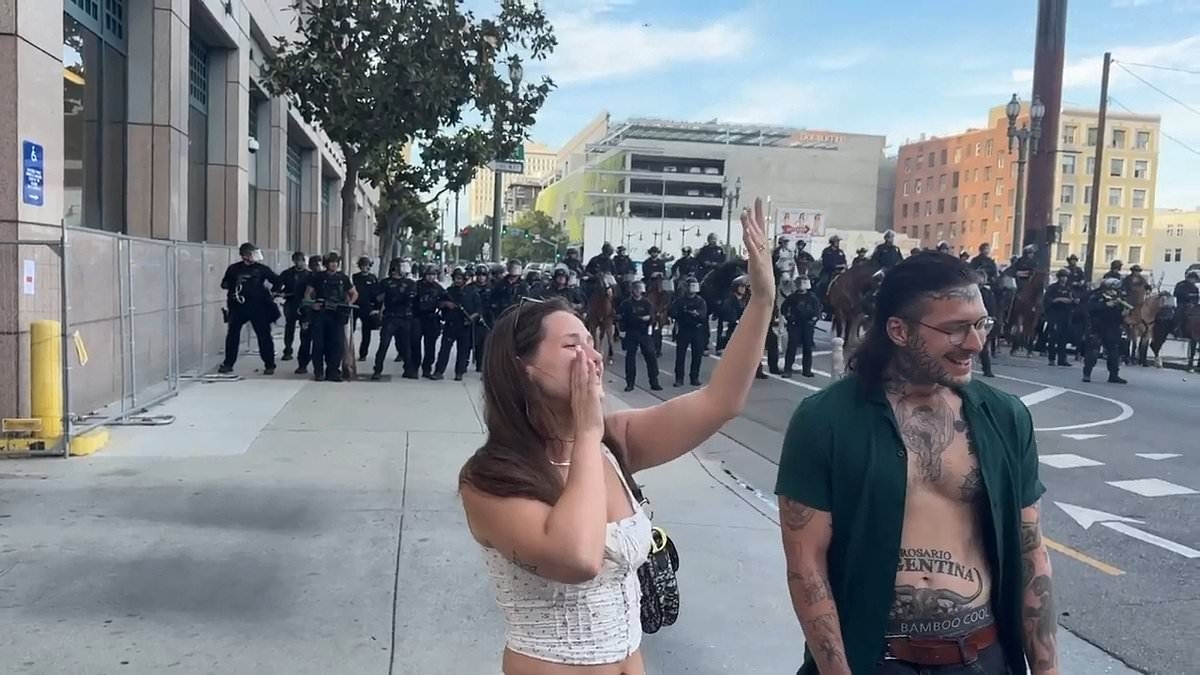 'Disrespectful' couple faces furious backlash after getting engaged during brutal 'No Kings' protest