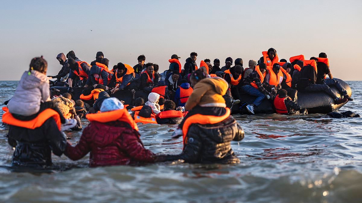Keir Starmer ridiculed for boasting of his 'world-leading effort' on tackling illegal migration - as record numbers cross the Channel while helpless French police watch on