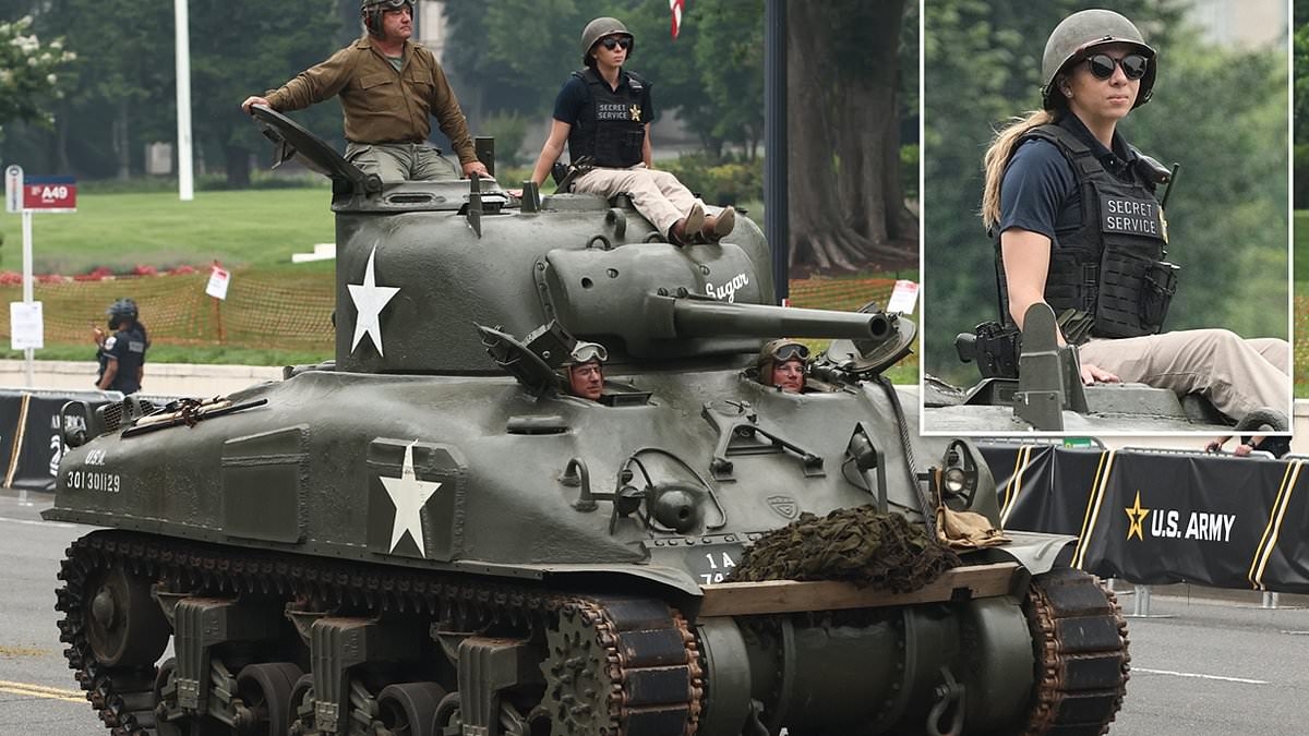 Secret Service fires back after female agent at Trump's military parade goes viral for unusual attire
