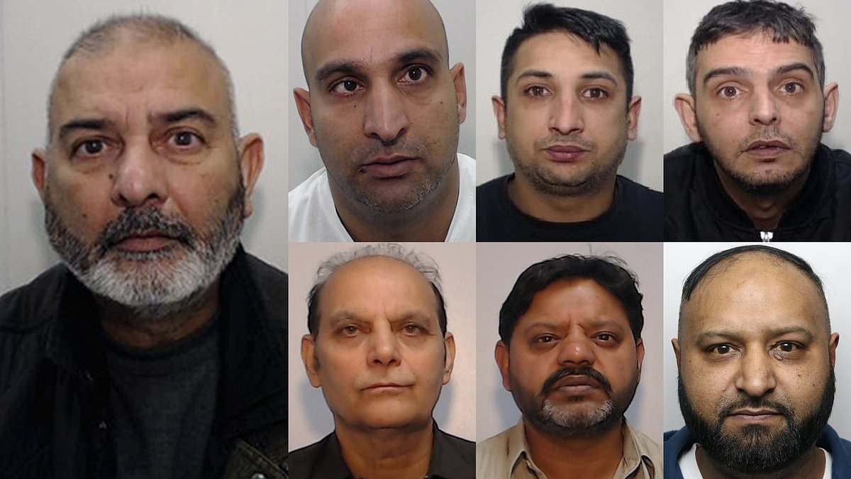 Revealed: The eight perverted grooming gangs convicted of preying on girls