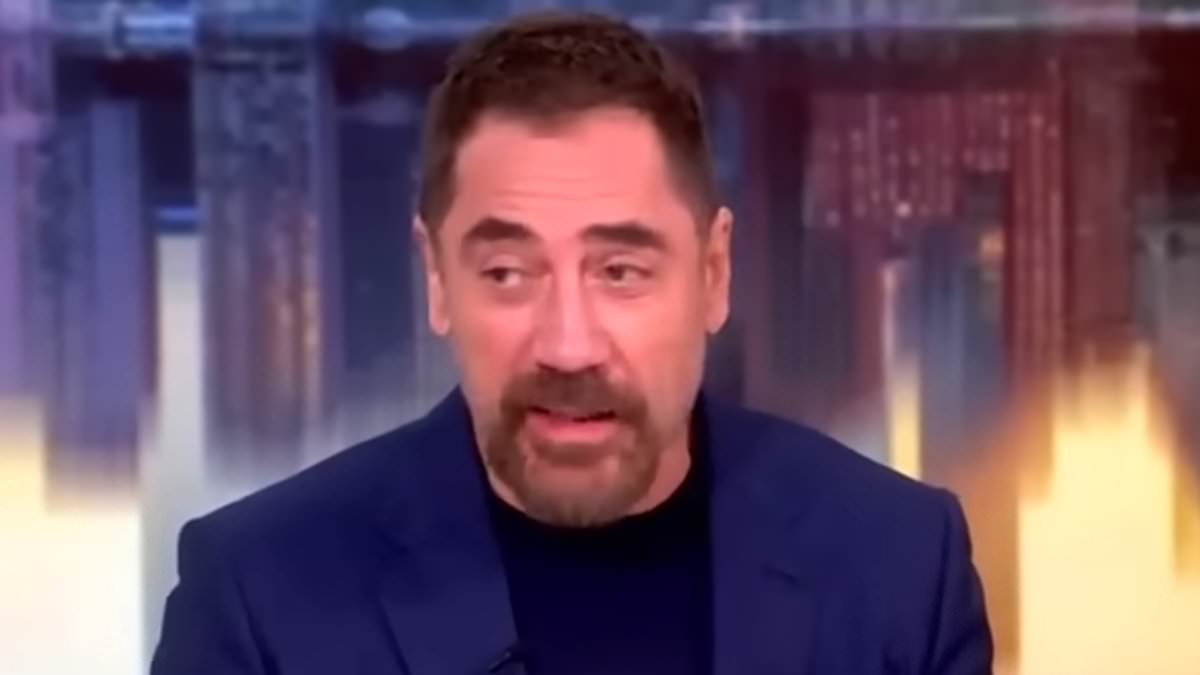 Javier Bardem sparks backlash with anti-Israel rant on The View as he is cut off after claiming he's suffering