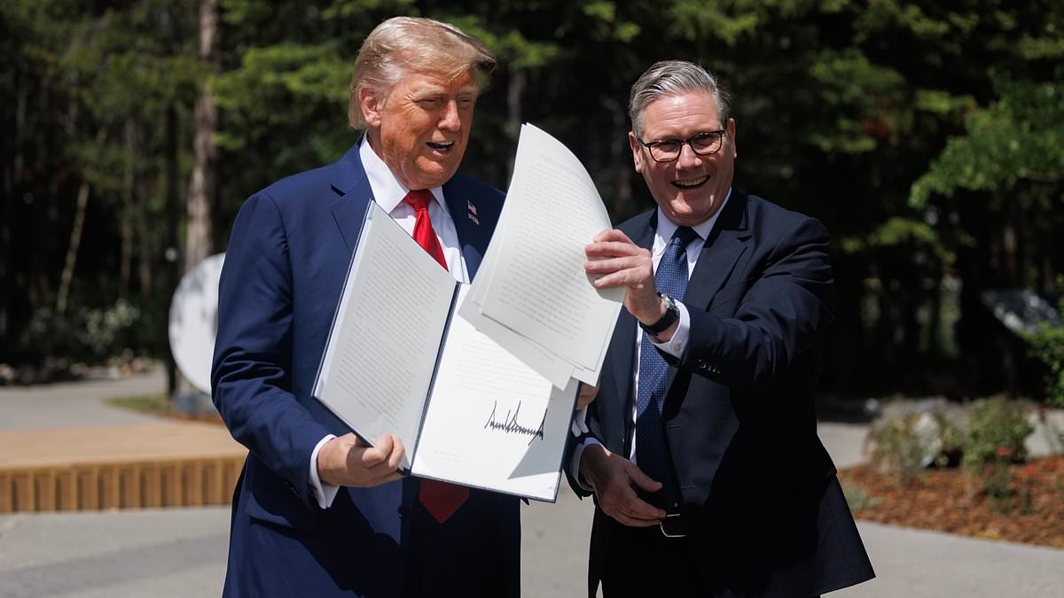Trump abandons historic UK-US trade deal just as it's agreed