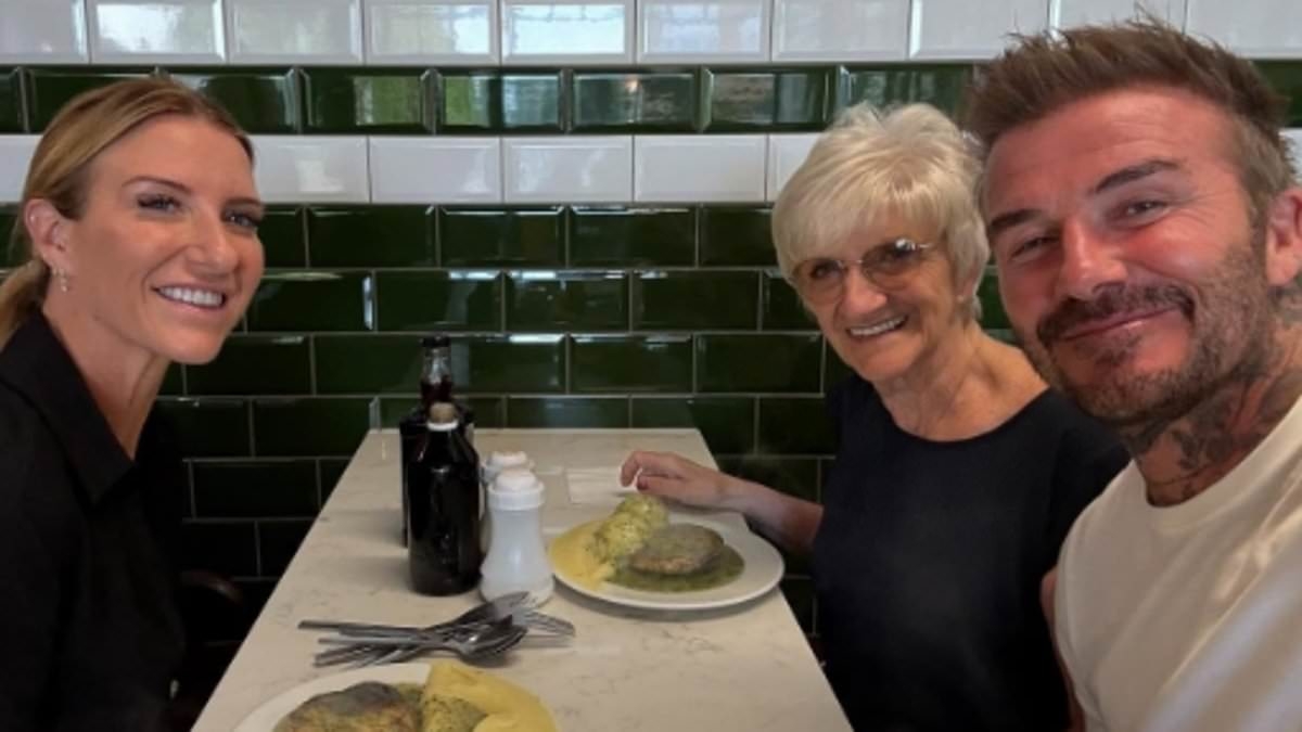 David Beckham opens up on emotional meeting with his mum - and makes lighthearted joke about his dad - after he is FINALLY awarded knighthood