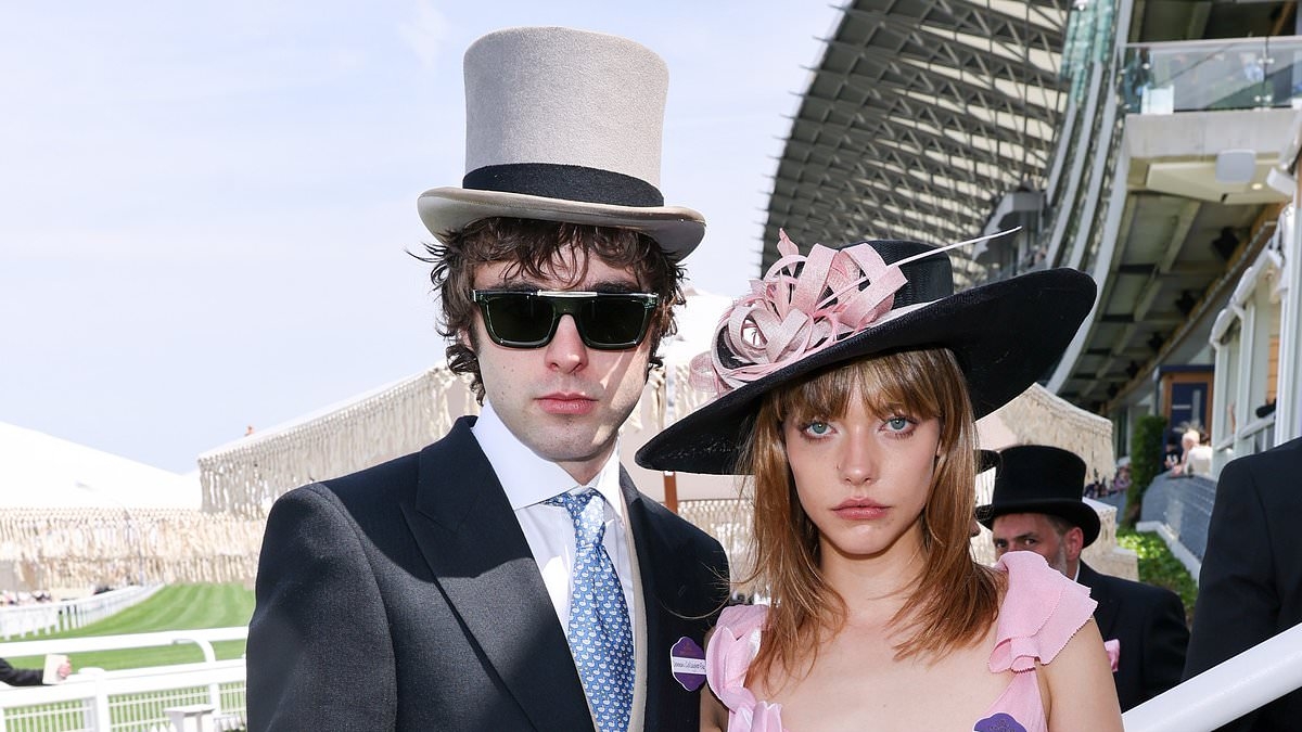 Lennon Gallagher looks smart in a top hat as he joins chic girlfriend Isobel Richmond at day one of Royal Ascot