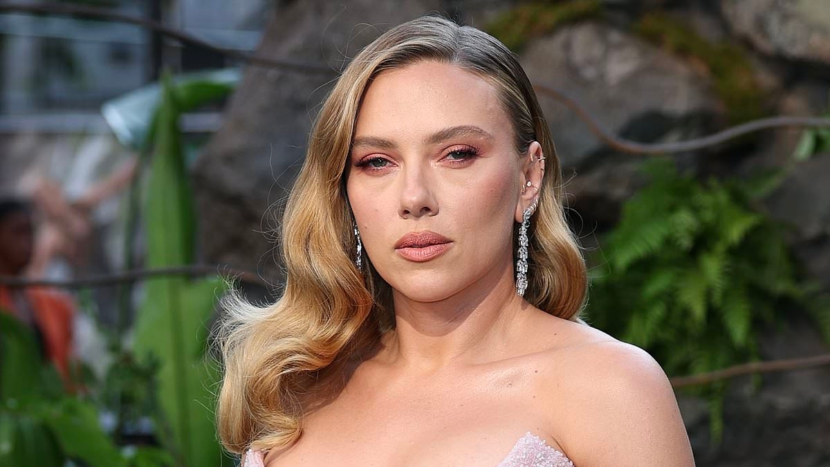 Scarlett Johansson stuns in an elegant sequinned gown as she leads the red carpet arrivals at Jurassic World Rebirth world premiere in London