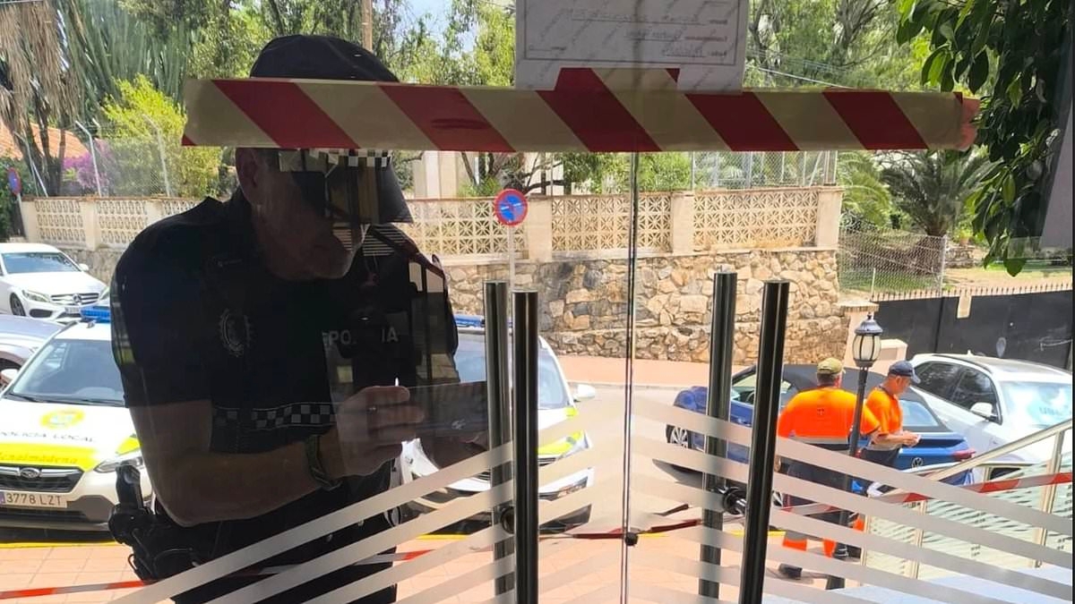 Almost 200 holidaymakers 'locked in' seafront Spanish hotel after local police barricaded door amid 'anti-tourism' crackdown
