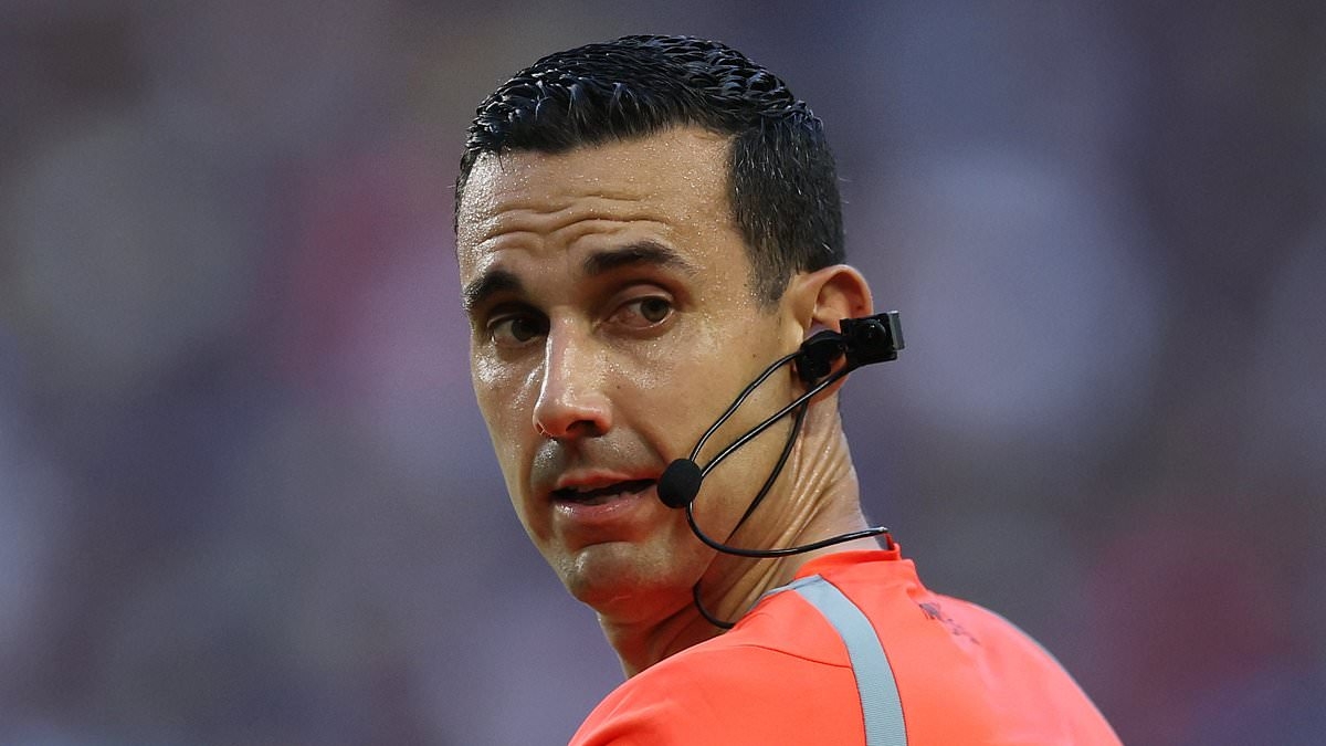 Bizarre moment referee tries to show a red card at Club World Cup and pulls out something very different