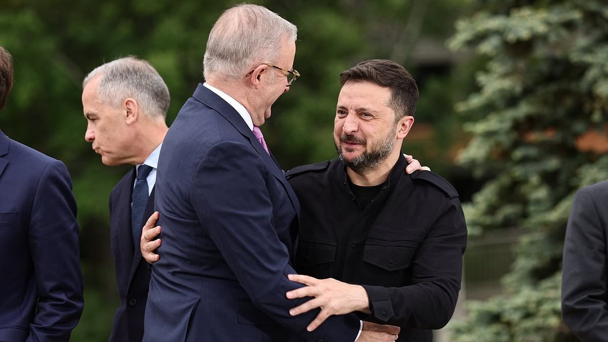 Anthony Albanese embraces Zelensky - as he prepares for his next chance to meet Trump