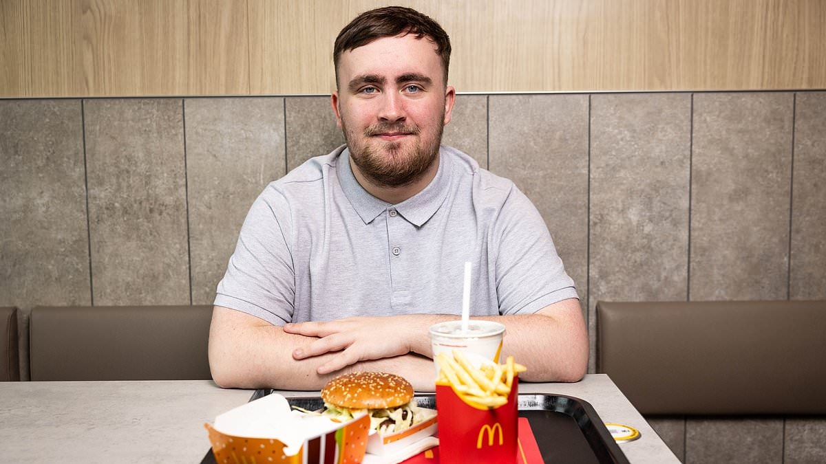 Luke Littler swaps kebabs for McDonald's as 18-year-old darts star launches new burger just days after crashing out of the World Cup of Darts