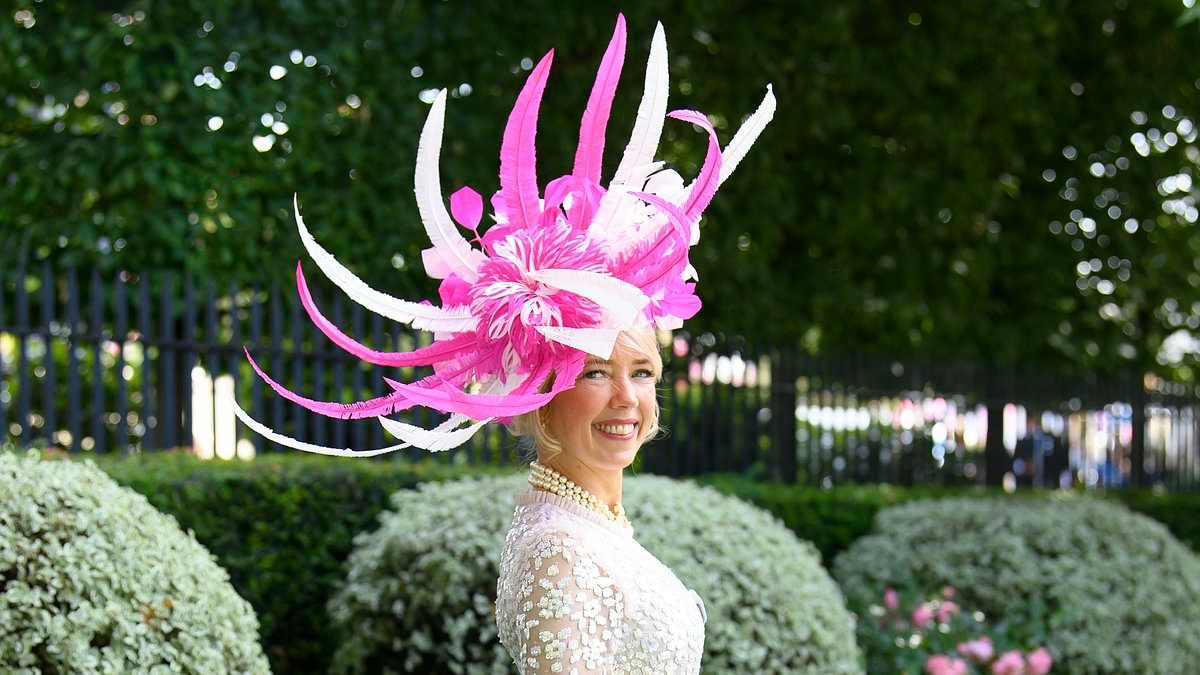 Royal Ascot revellers go all out in eye-catching millinery and glamorous attire for day two of the racing festival