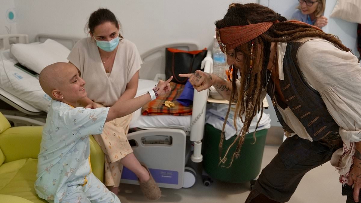 Johnny Depp visits kids at hospital in Spain… where ex-wife Amber Heard now lives