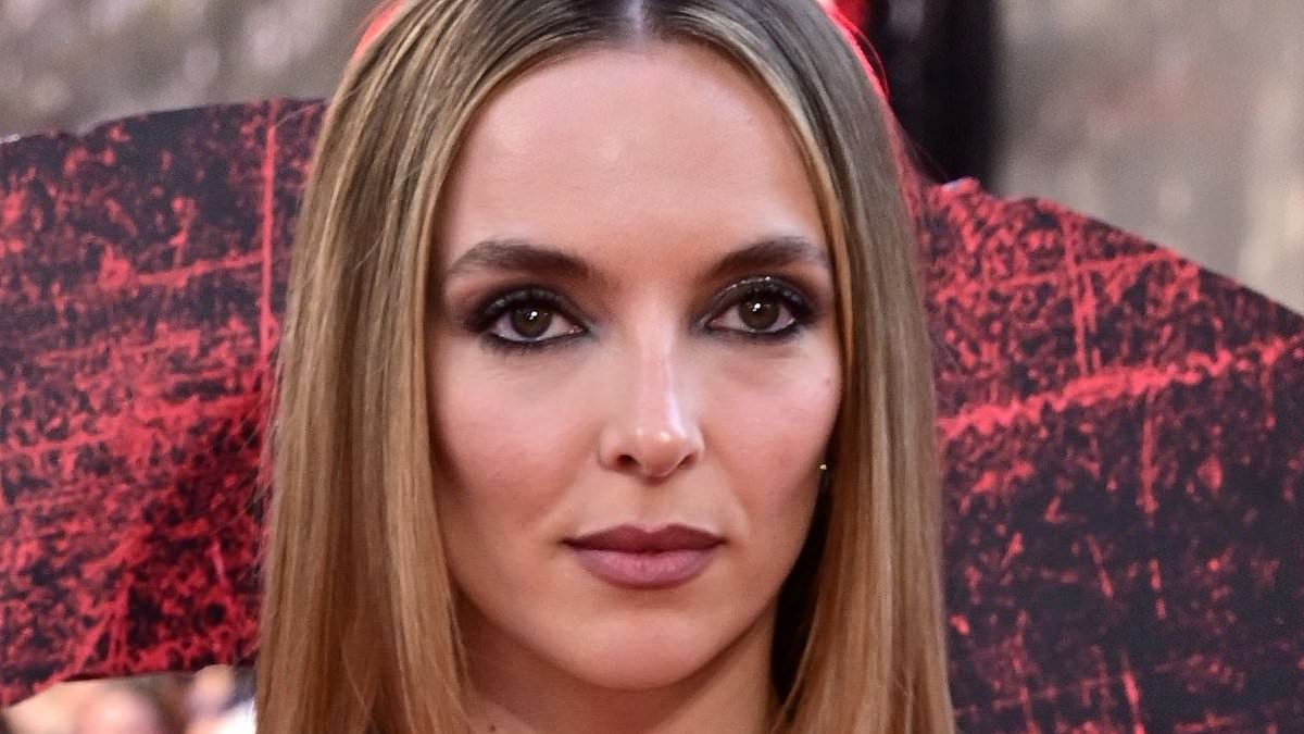Jodie Comer puts on a showstopping display in a metallic silver gown as she joins co-star Aaron Taylor-Johnson at the premiere of Danny Boyle's long-awaited sequel 28 Years Later