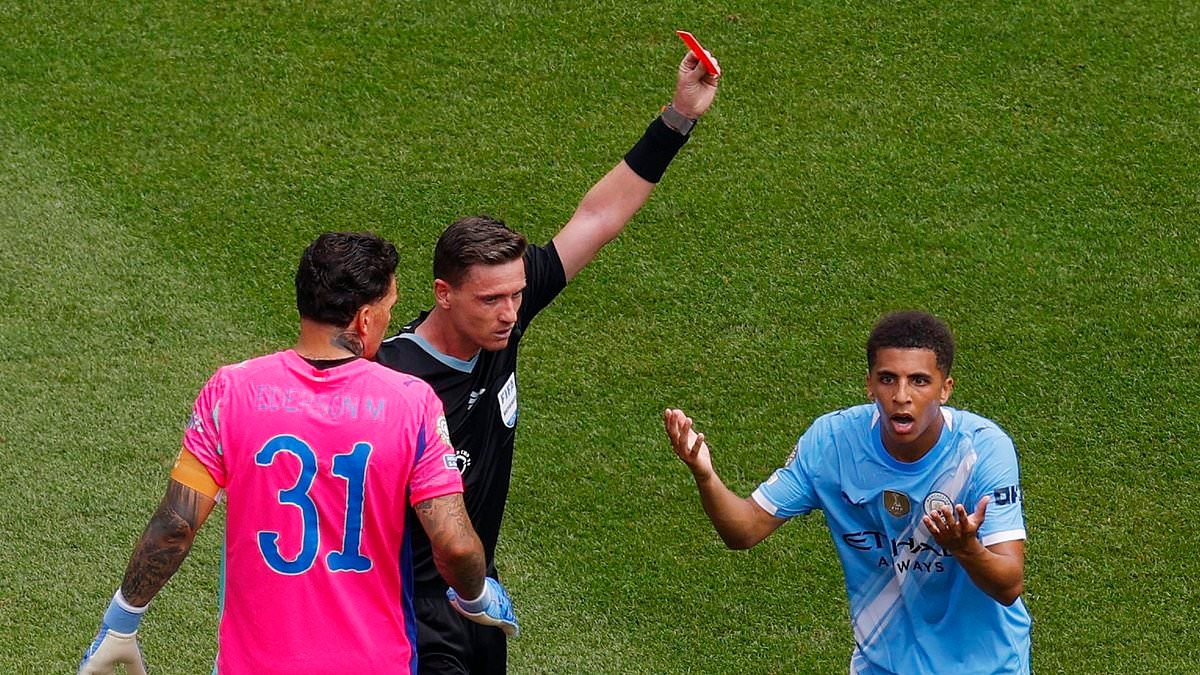 Pep Guardiola fumes at Rico Lewis' red card in Man City's Club World Cup opener - but John Obi Mikel disagrees as fans are left split over decision