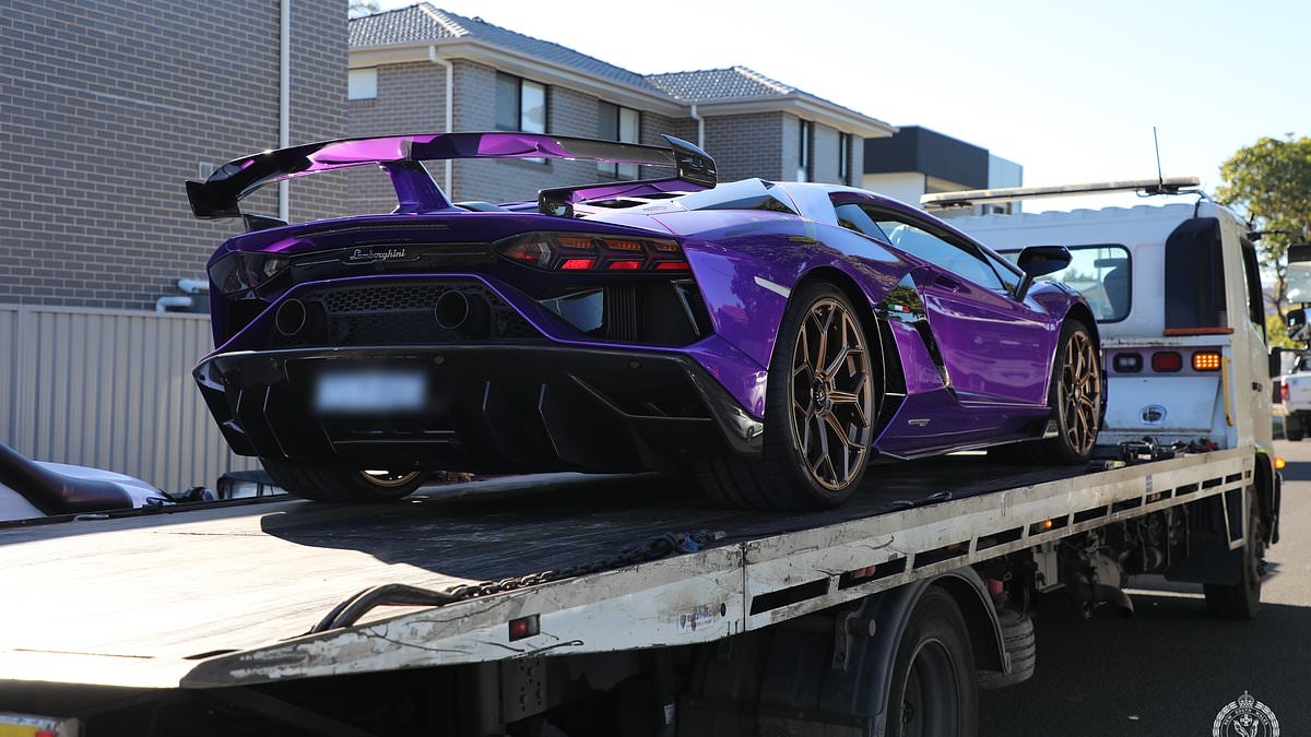 BREAKING NEWS The astonishing story behind this purple Lamborghini seized by NSW police in Sydney