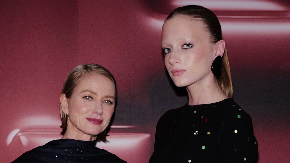Naomi Watts and daughter Kai Schreiber pose up a storm at Armani Beauty event after model teen came out as transgender
