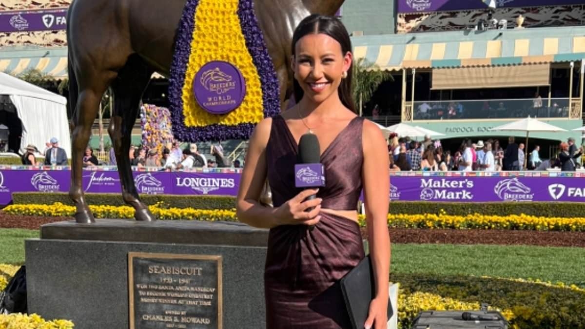 Glamorous US television presenter left in TEARS after being kicked by a horse at Ascot - as she reveals extent of foot injury