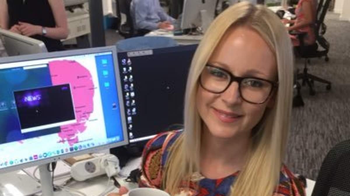 Ex-TV presenter denies punching and throwing chips at her boyfriend in row at a train station
