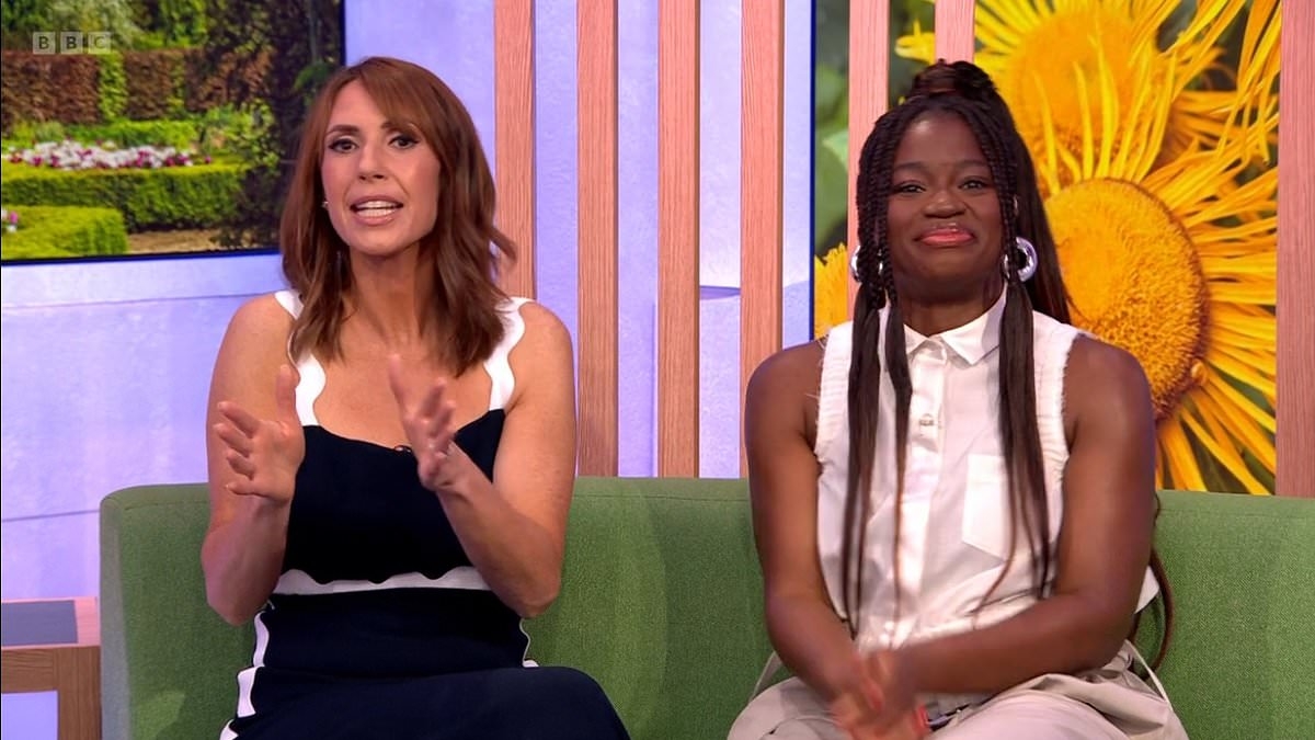 Alex Jones just wore a VERY figure-flattering midi dress on The One Show - and it's perfect for summer events