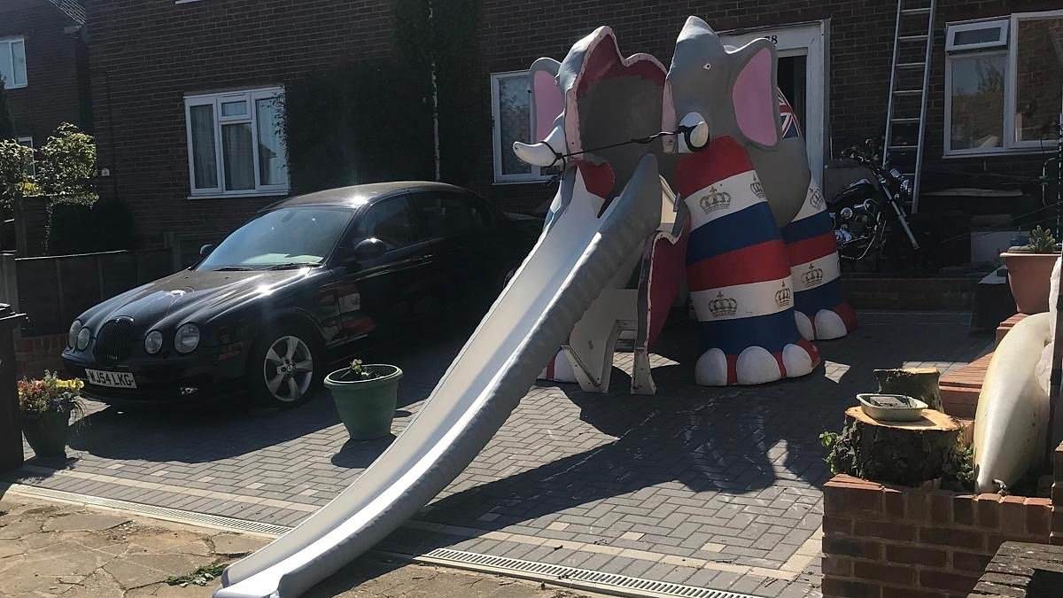 Killjoy council tells pensioner Ellie The Elephant must pack her trunk and say goodbye to his front garden