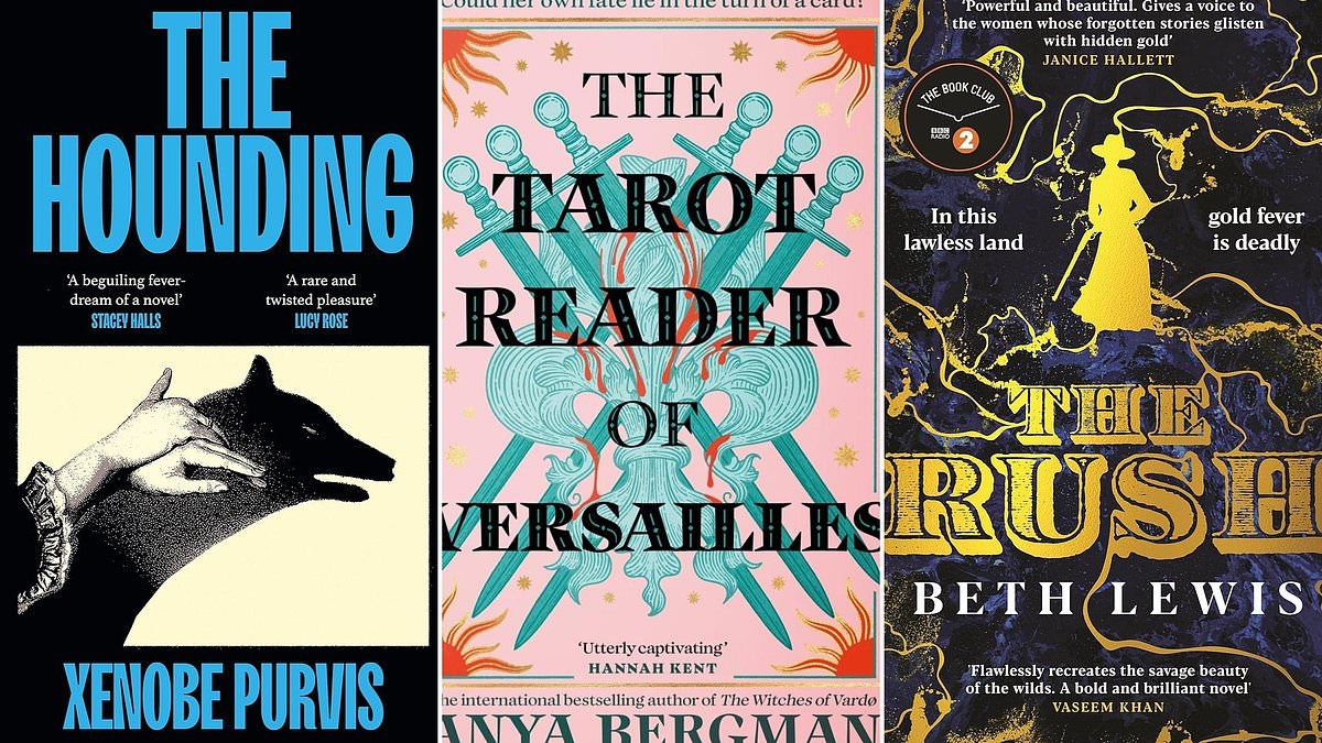 Marie-Antoinette and a ferocious gold rush in this months historical fiction: The Tarot Reader of Versailles by Anya Bergman, The Hounding by Xenobe Purvis, The Rush by Beth Lewis
