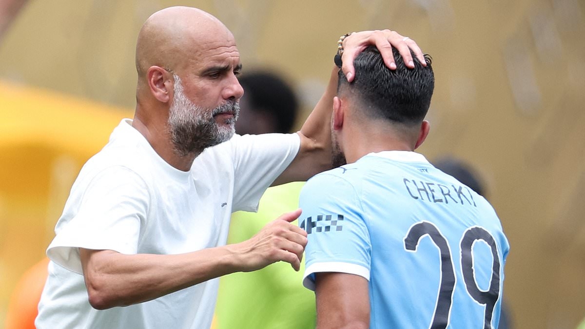 Pep Guardiola 'hints that it was NOT his decision to sign £34M newcomer Rayan Cherki' - as he insists that it will be 'difficult' replace Kevin De Bruyne