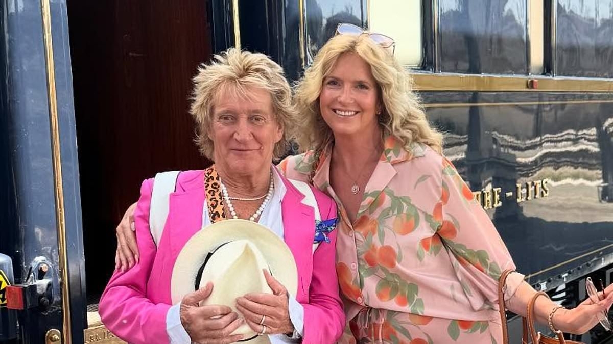 Rod Stewart, 80, and his wife Penny Lancaster, 54, celebrate 18 years of marriage with a luxurious trip down memory lane