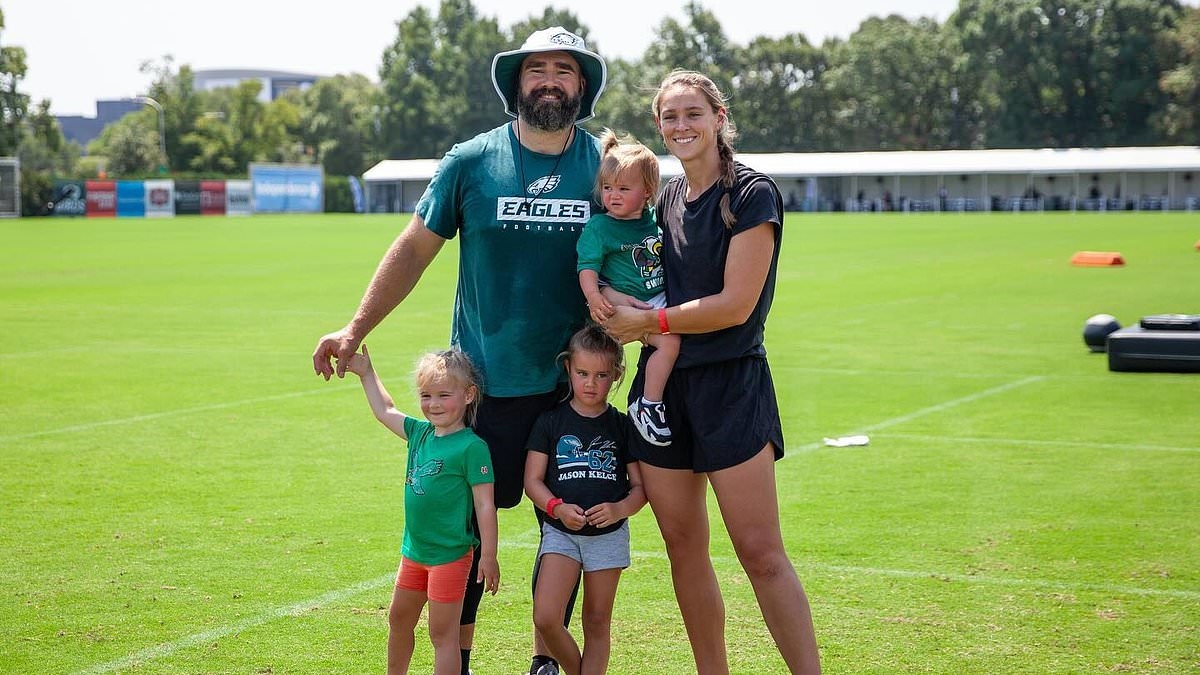 Kylie Kelce hits out at fans 'drooling' over husband Jason
