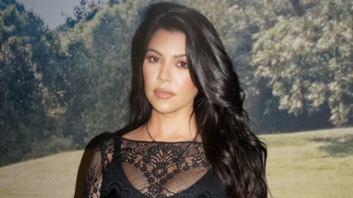 Kourtney Kardashian sizzles in very revealing lace outfit after outraging fans with Father's Day post