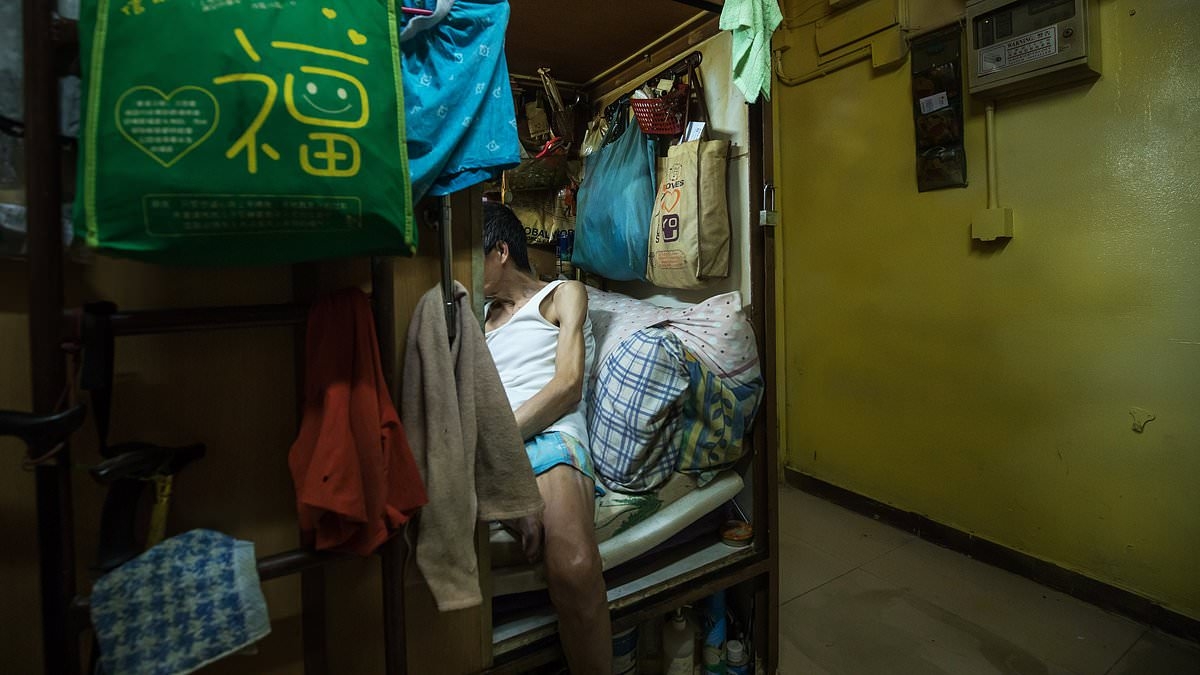 Inside Hong Kong's terrifying 'coffin homes' with 200,000 crammed into cage-like spaces