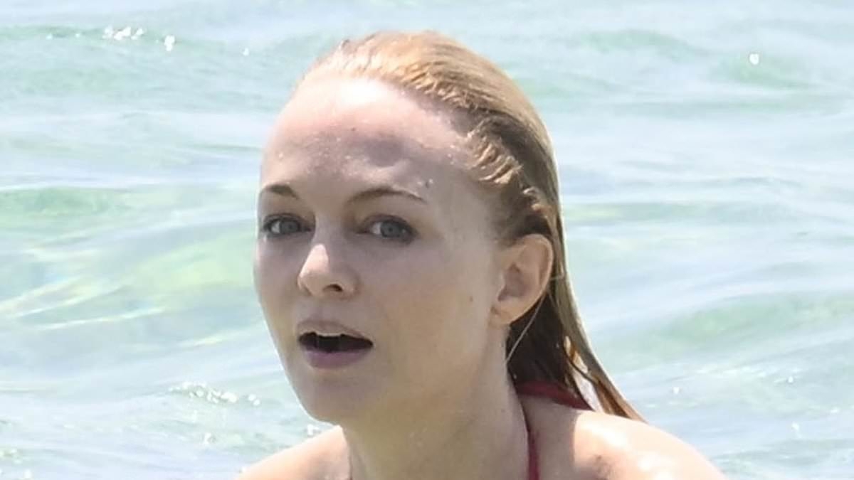 Heather Graham stuns in red bikini on vacation in Mediterranean hotspot