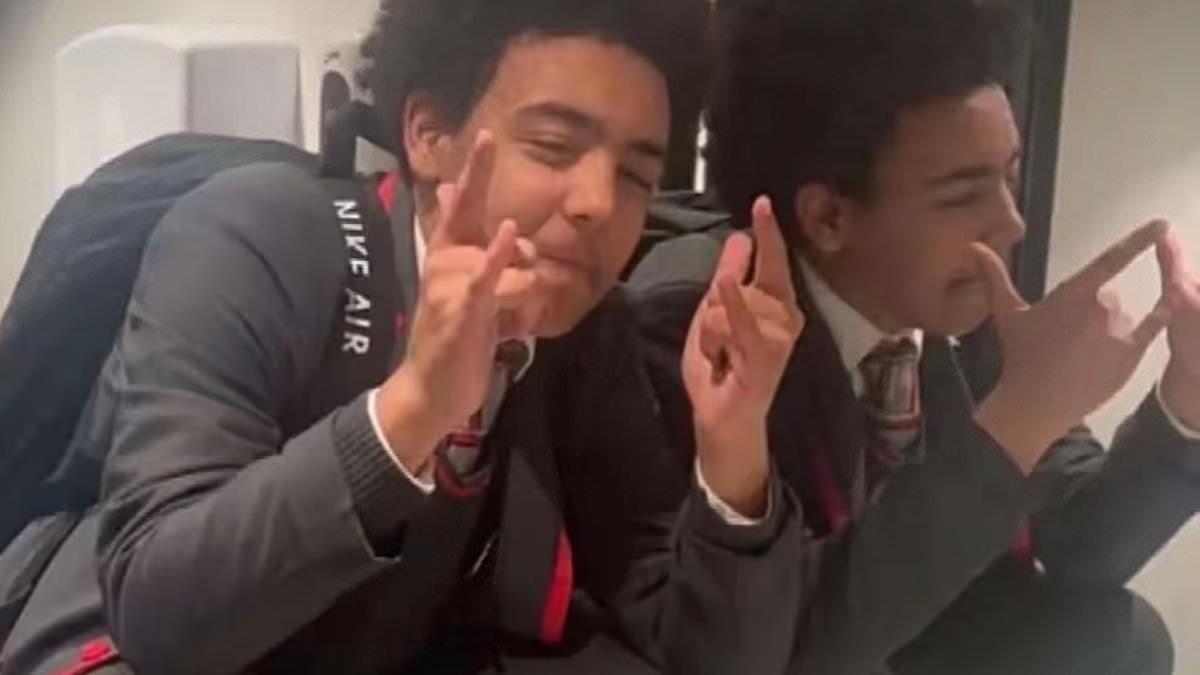 Knife-obsessed schoolboy, 16, who stabbed 15-year-old love rival and left him to die in the street as public 'walked on by' is jailed for seven years