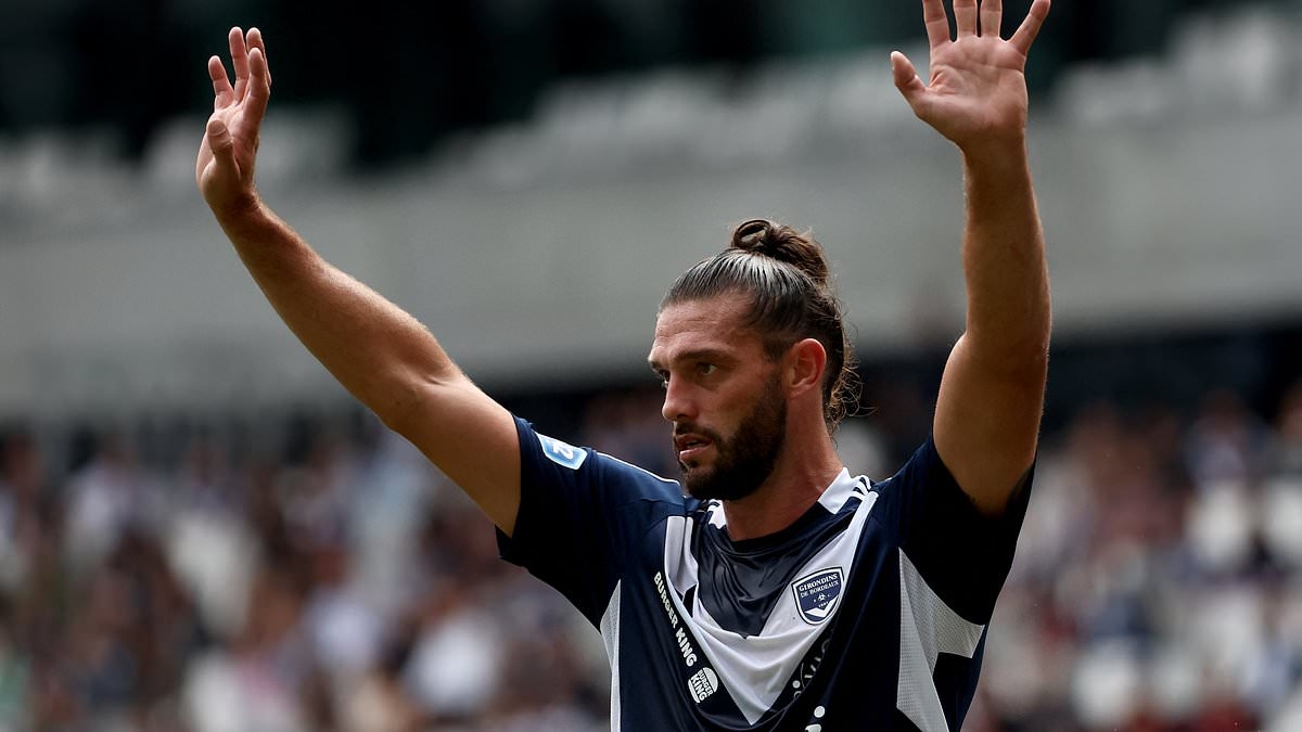 Former Liverpool striker Andy Carroll ‘returning home' to England early as Bordeaux pay gushing tribute to striker who earned just €2,500-a-month