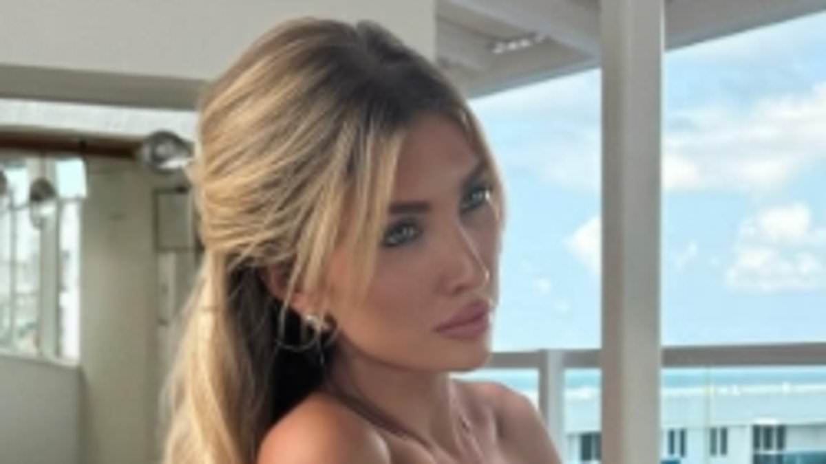 Liam Payne's girlfriend Kate Cassidy flaunts her toned physique in a pink beach set as she celebrates her pal's birthday on luxury yacht after getting candid about her cosmetic surgery