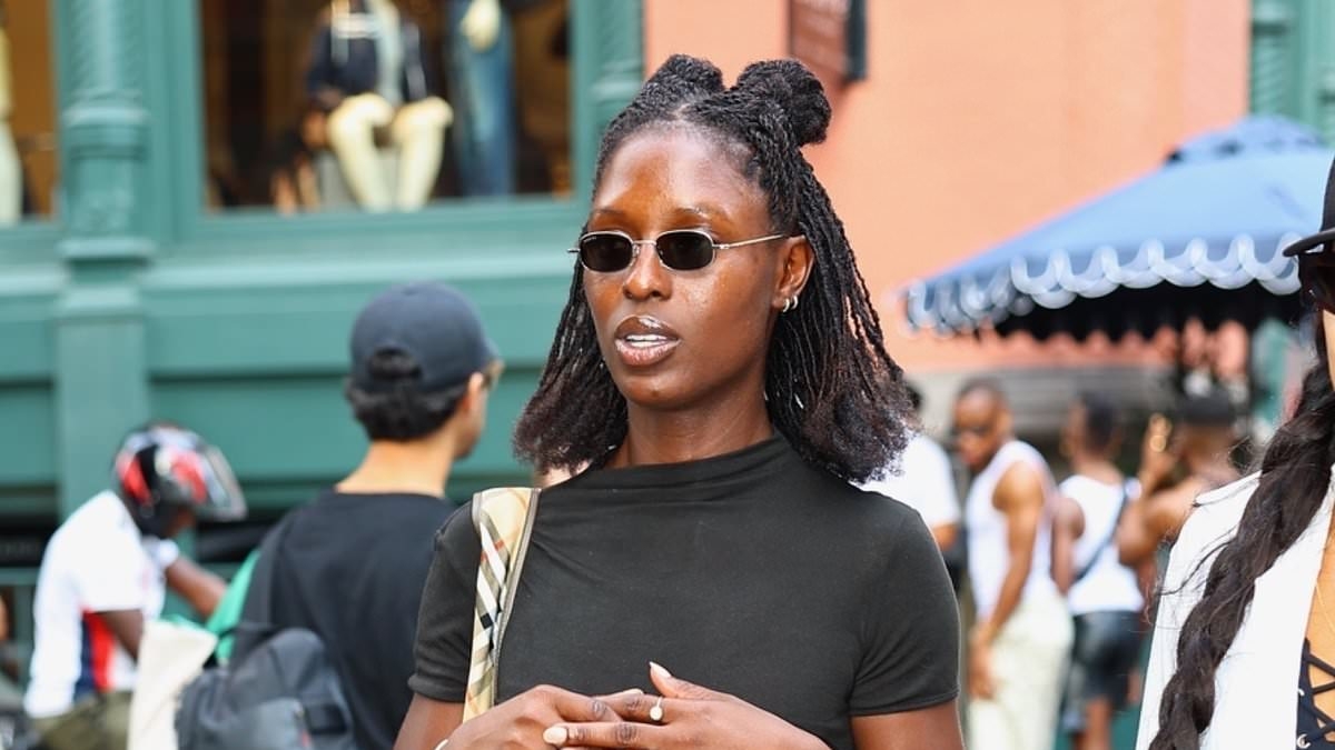 Jodie Turner-Smith shows off her cool sense of style for day out with best friend Nancy Gomez
