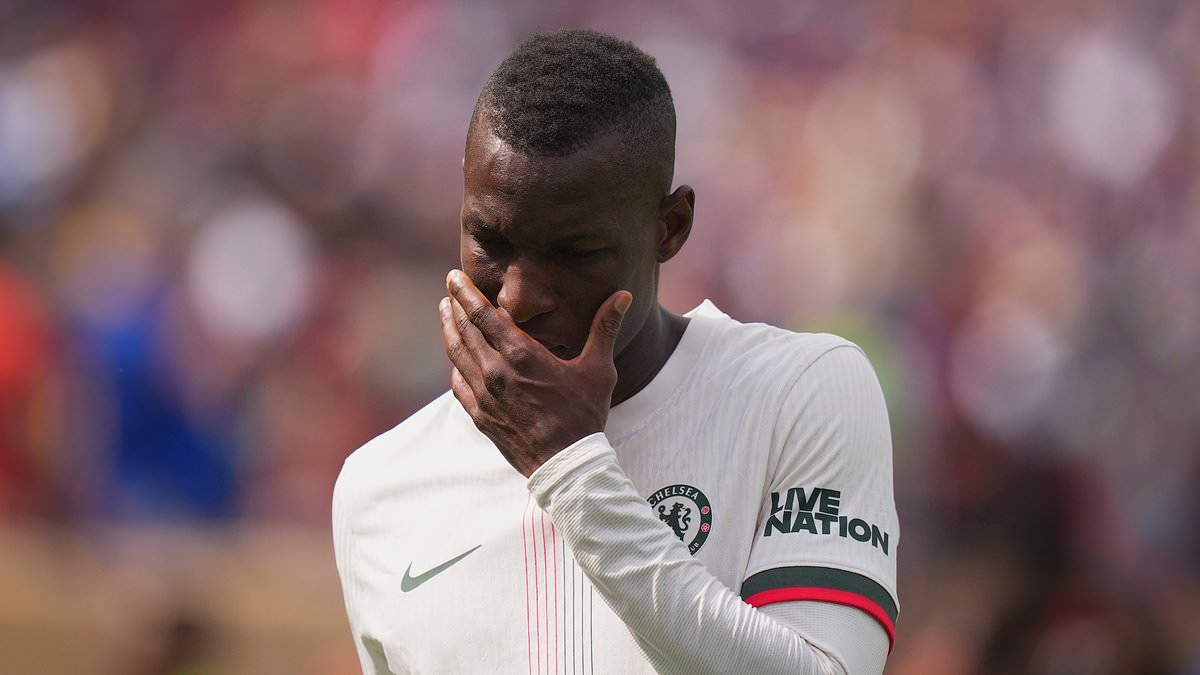 European giants ‘contact Nicolas Jackson's entourage over a potential summer move'... with doubts cast over his future after Chelsea star was given ANOTHER red card against Flamengo