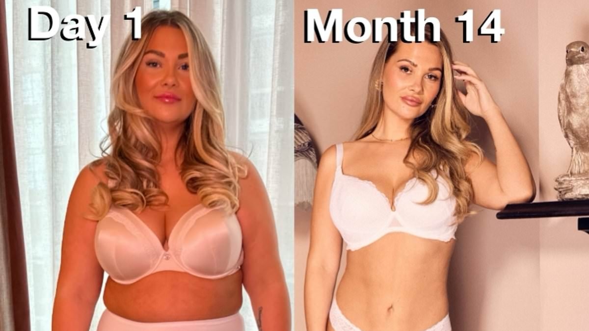 Love Island's Shaughna Phillips showcases her six stone weight loss in stunning lingerie transformation snaps