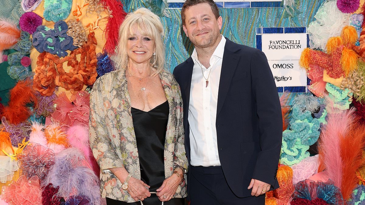 Jo Wood, 70, looks as glamorous as ever as she steps out alongside her son Tyrone at event in Nice - after AWKWARD run-in with her ex husband Ronnie Wood