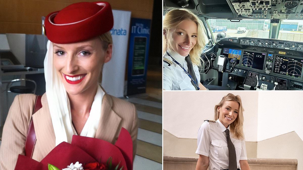 How to become a real high flyer... woman's journey from air hostess to top pilot