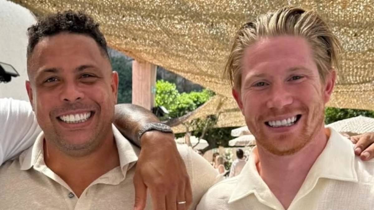 Kevin De Bruyne brands Brazil icon Ronaldo as the 'nicest legend in the game' while holidaying with Liverpool star in France