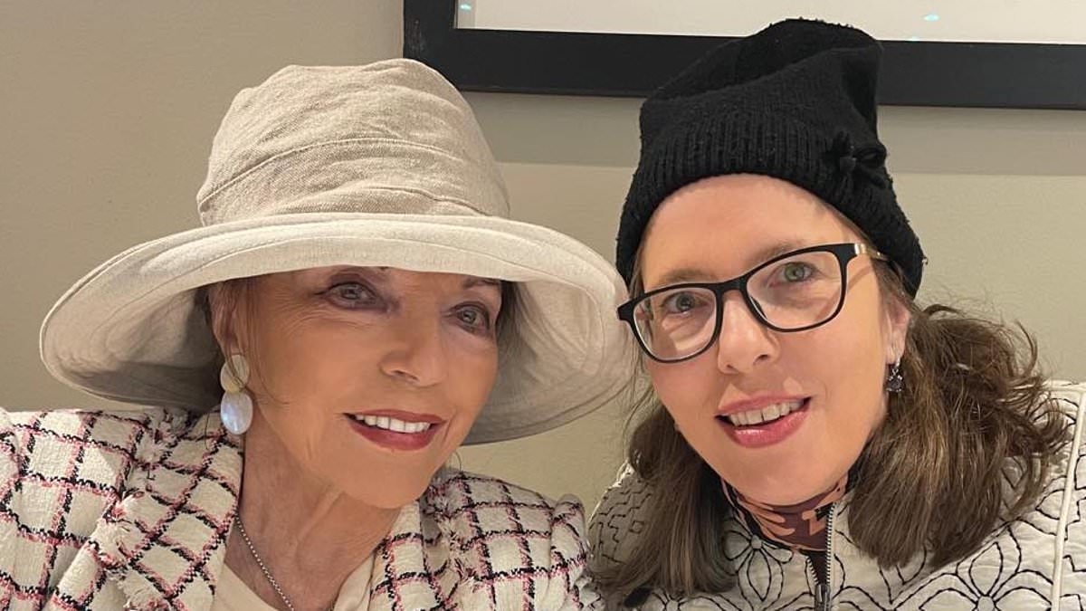 Dame Joan Collins, 92, shares a rare picture with her daughter Katy, 53, as she celebrates her youngest child's birthday with sweet tribute