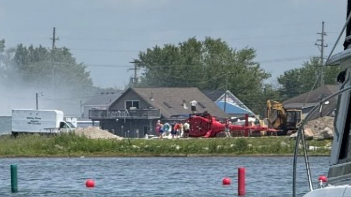 Helicopter crashes near Michigan's Lake St. Clair
