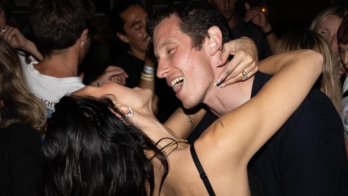 Dua Lipa sizzles in a racy sheer dress as she puts on a VERY saucy display with fiancé Callum Turner while partying the night away following her showstopping Wembley gigs