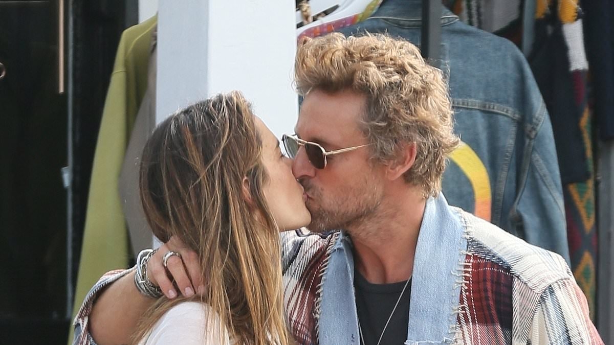 Alessandra Ambrosio puts on a loved-up display with designer boyfriend Buck Palmer outside as they enjoy casual afternoon in Venice