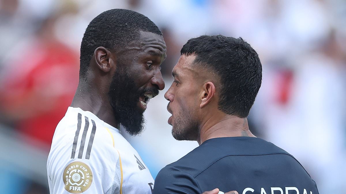 Gustavo Cabral reveals what he really said to Antonio Rudiger after Real Madrid star accused Club World Cup rival of 'racist insult' in fiery clash
