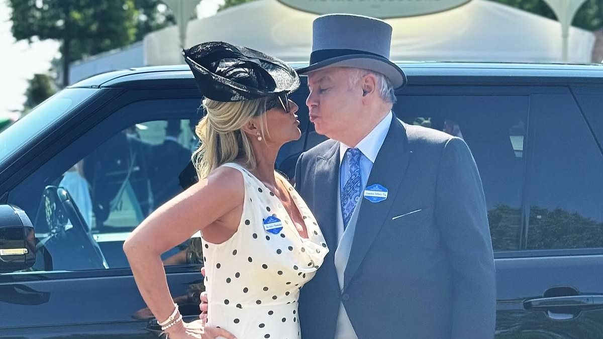 Eamonn Holmes puts on a loved up display with girlfriend Katie Alexander as they attend Ascot - weeks after he removed wedding ring amid Ruth Langsford split